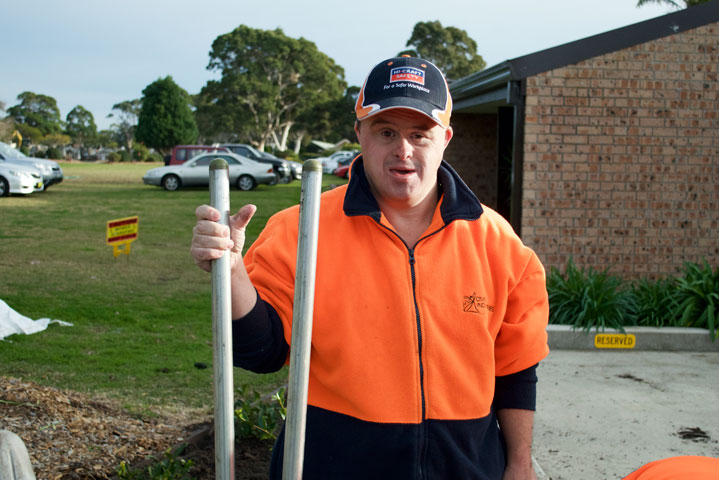 Civic client, David, posing at work.