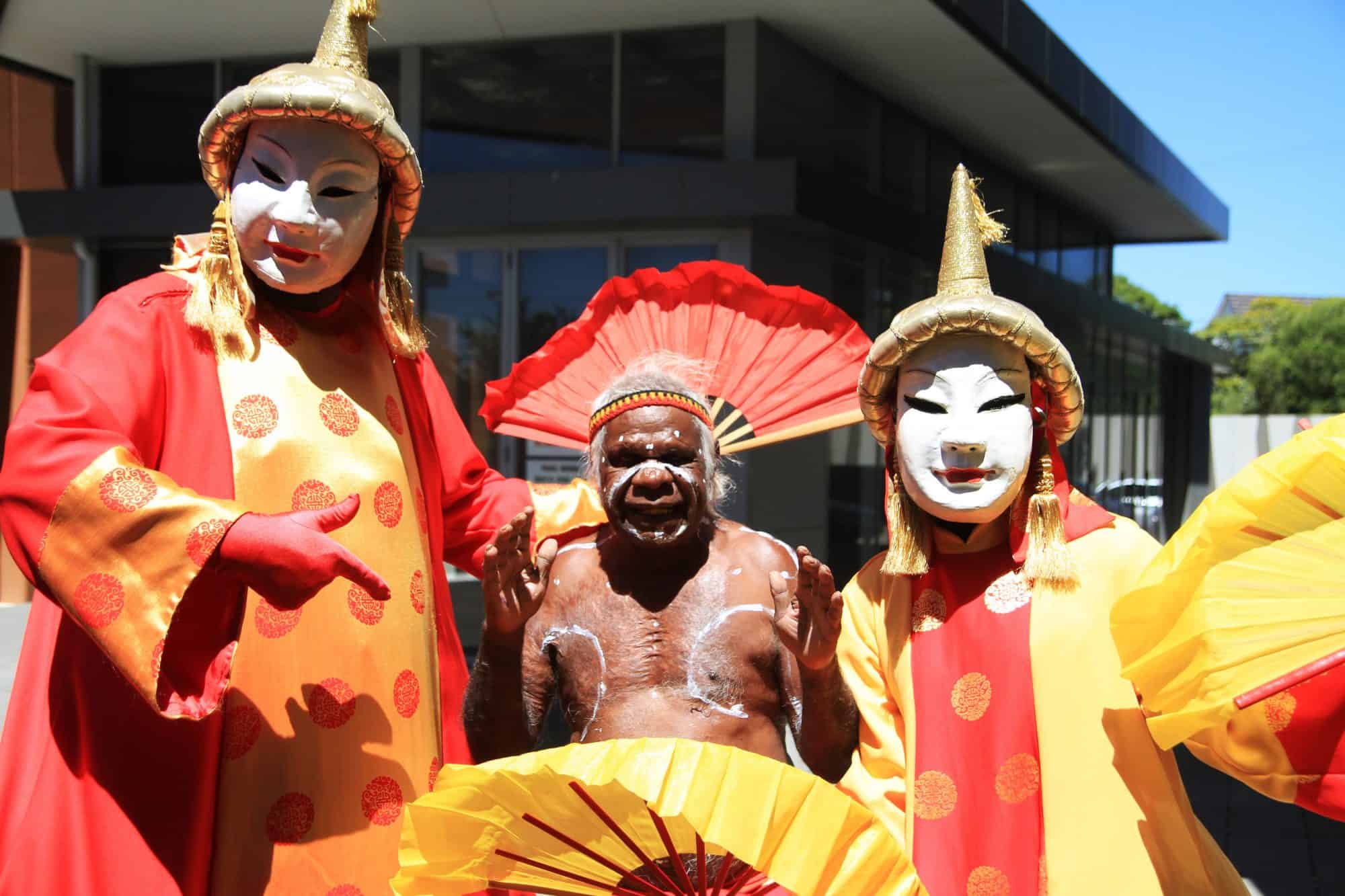 cultural performers at Civic's Hurstville Community Hub opening