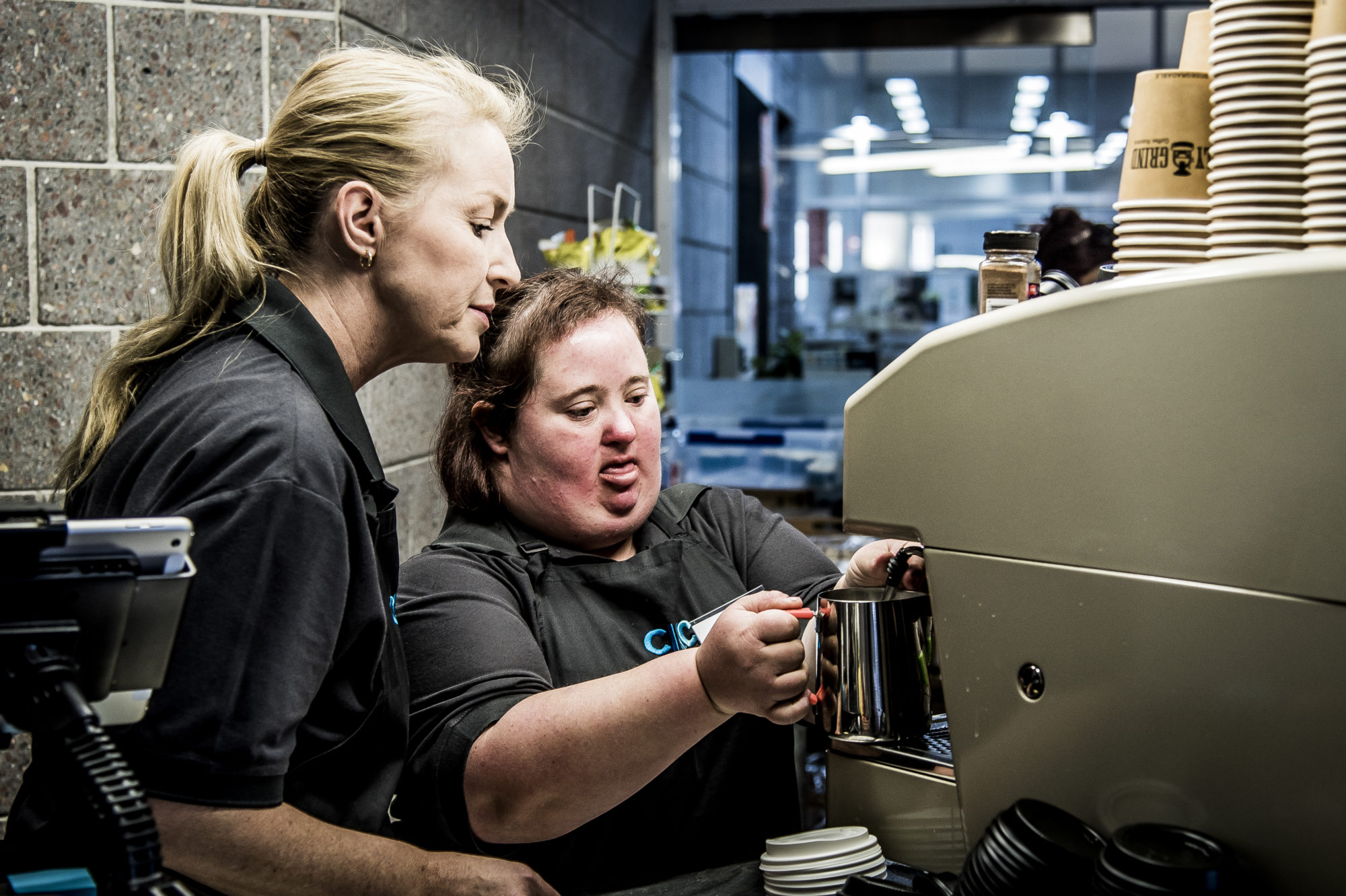 taking orders at Civic Cafe Penrith