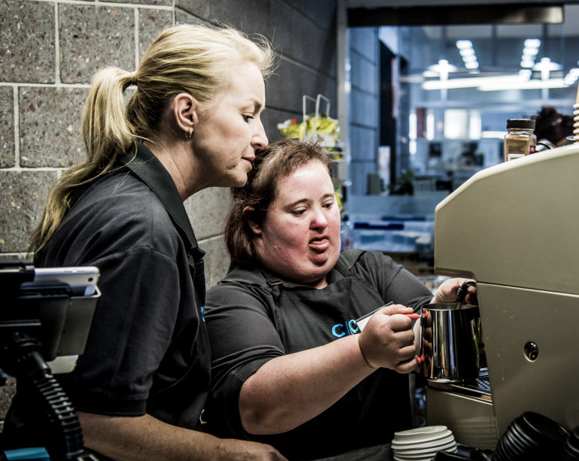 taking orders at Civic Cafe Penrith