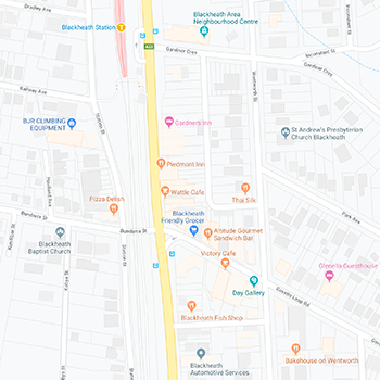 Map of Civic's Blackheath Office: PO Box 215 Blackheath, NSW 2785