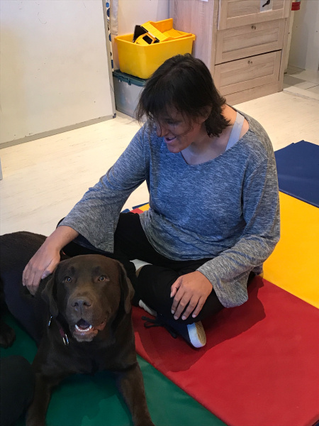 Angie and her Therapy Dog