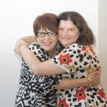 independent living client Lauren hugging her mum Narelle