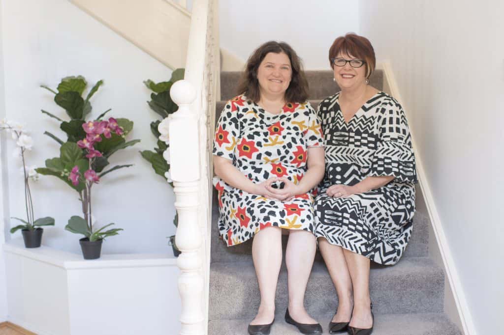 mum Narelle (right), with her daughter and Civic client, Lauren (left)