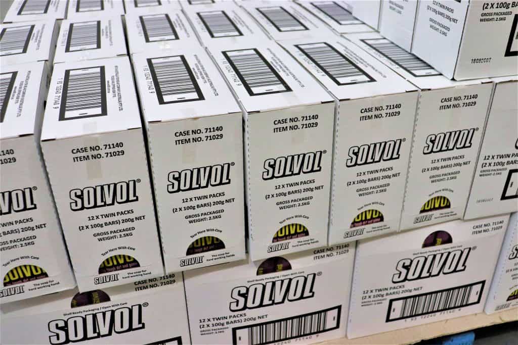 Solvol soap boxes