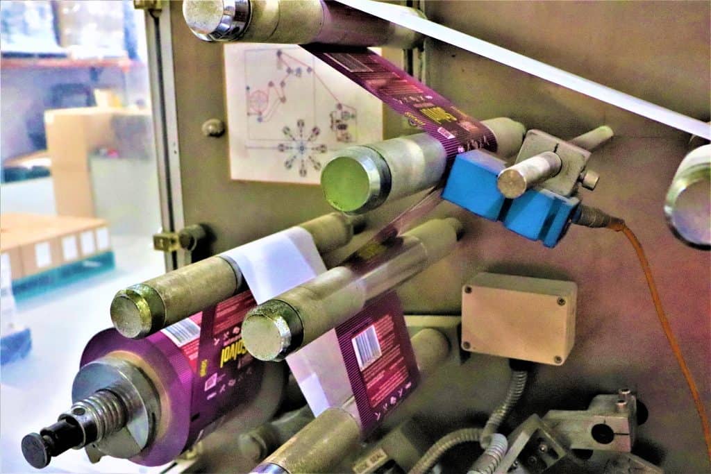 Solvol soap labelling machine