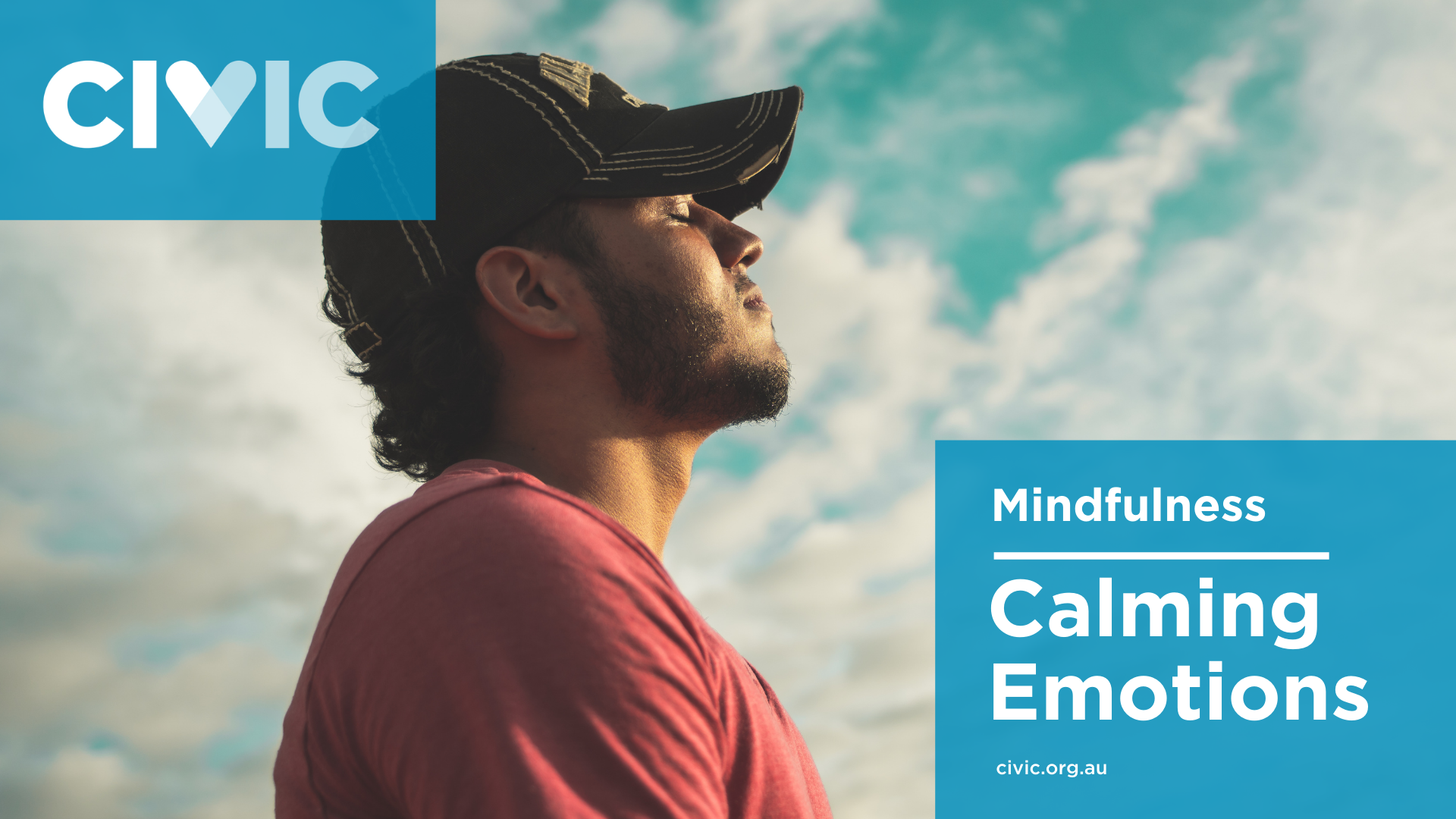 Calming emotions meditation class banner